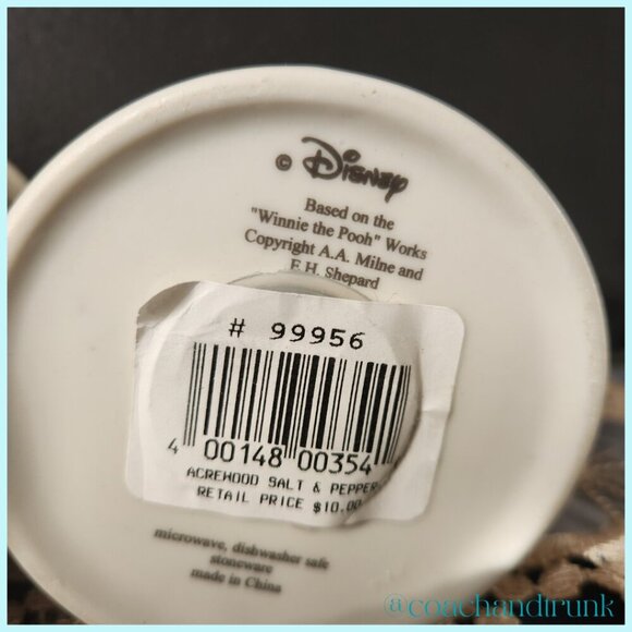 DISNEY Winnie the Pooh Blustery Day Salt & Pepper Shakers Collectable NWT - Picture 6 of 9